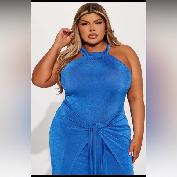 NWT LAYLA DRAPED MAXI DRESS - Picture 5 of 6